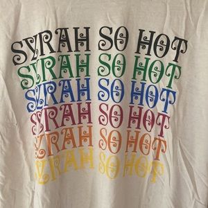 Syrah so hot t-shirt. Size XL